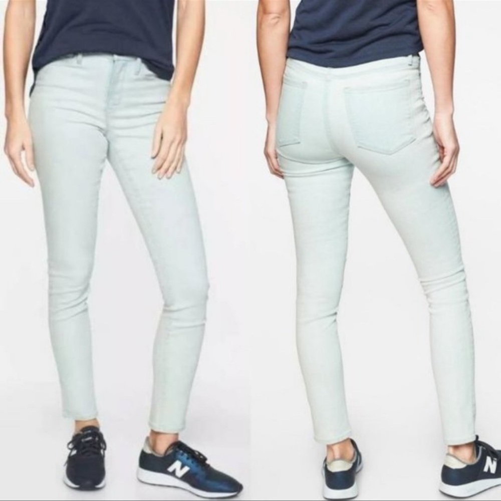 Athleta Sculptek Skinny Jeans in Light blue size 6